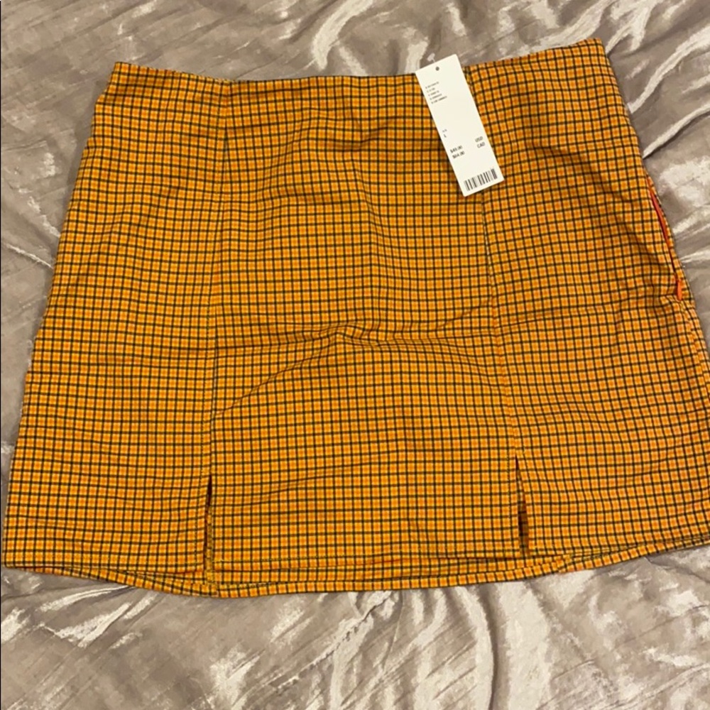Red and Yellow Plaid Skirt from Urban Outfitters